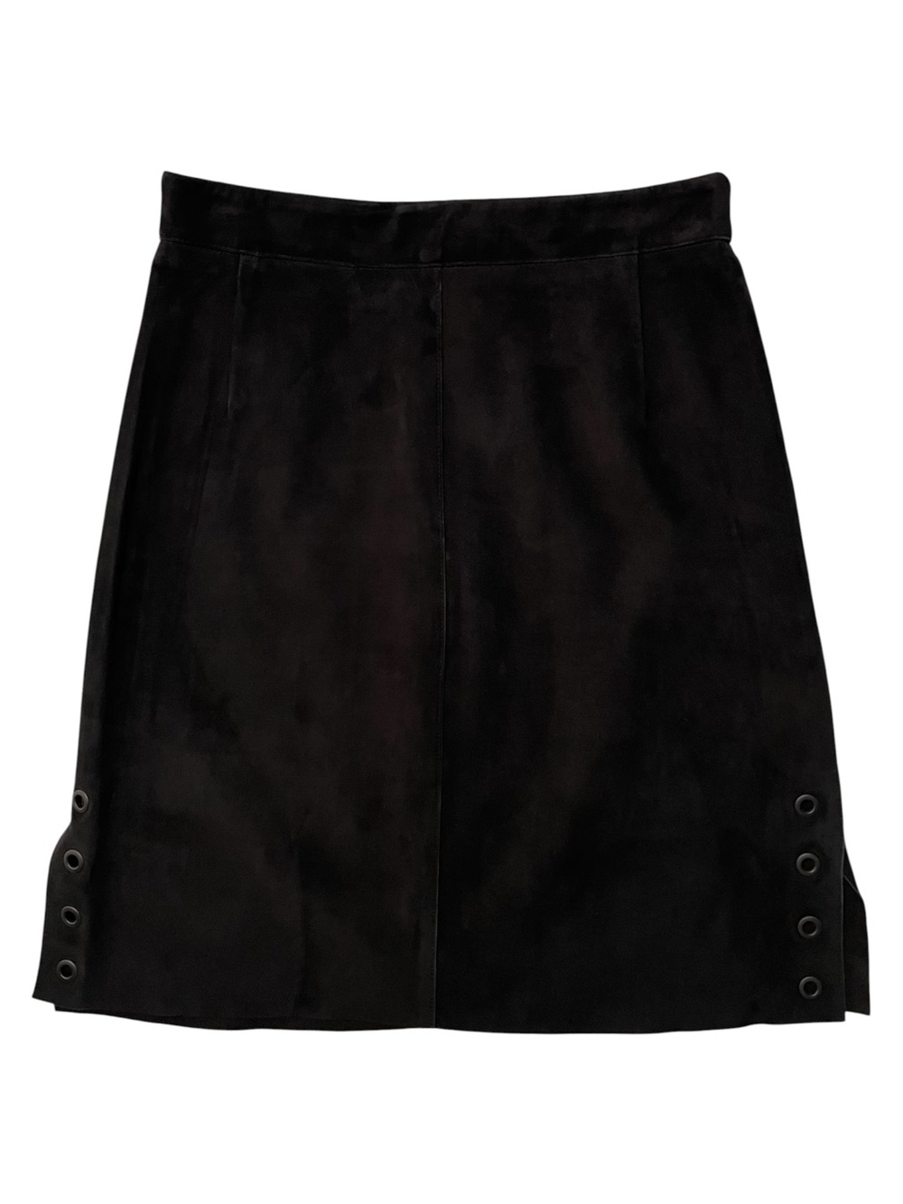 AKRIS PUNTO Black Lamb Suede Pencil Skirt US 4 Small - Picture 3 of 11